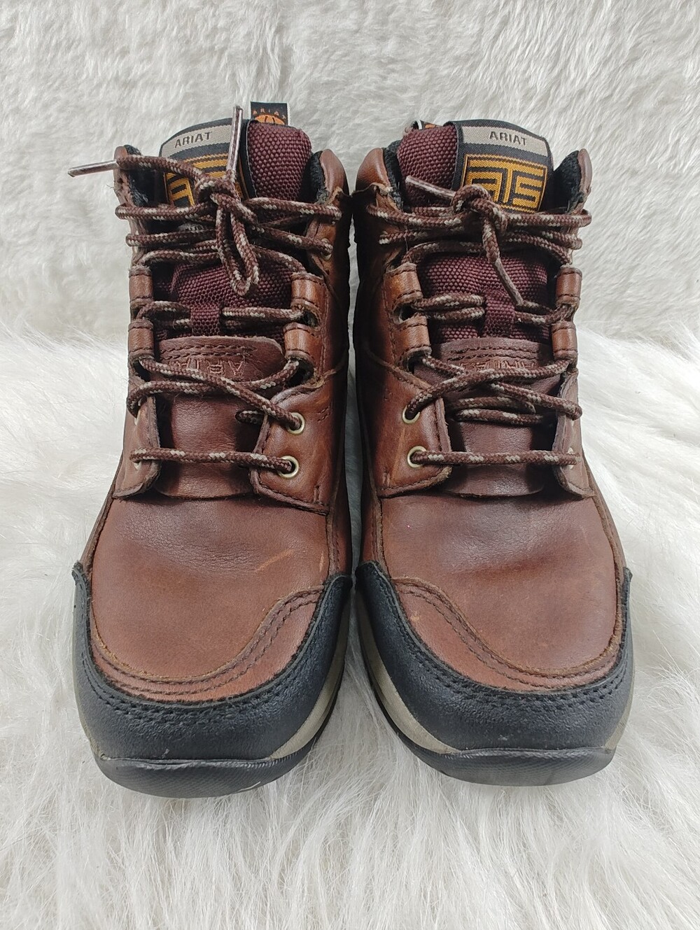 New Ariat Style 70080 ATS Womens Terrain Hiking Endurance Brown Boots Size 7.5B